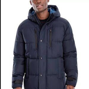 Enjoy heavyweight comfort with this hooded parka from MICHAEL Michael Kors.